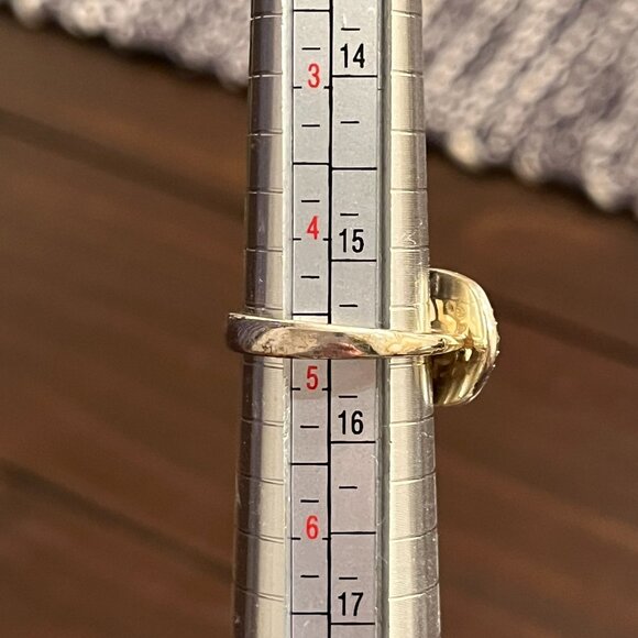 KENDRA SCOTT Pyrite/Cubic Zirconia Emmaline Ring SIZE 4.5 - Picture 8 of 8
